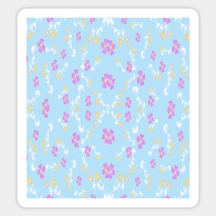 Pretty Dainty Pink Flowers Sticker